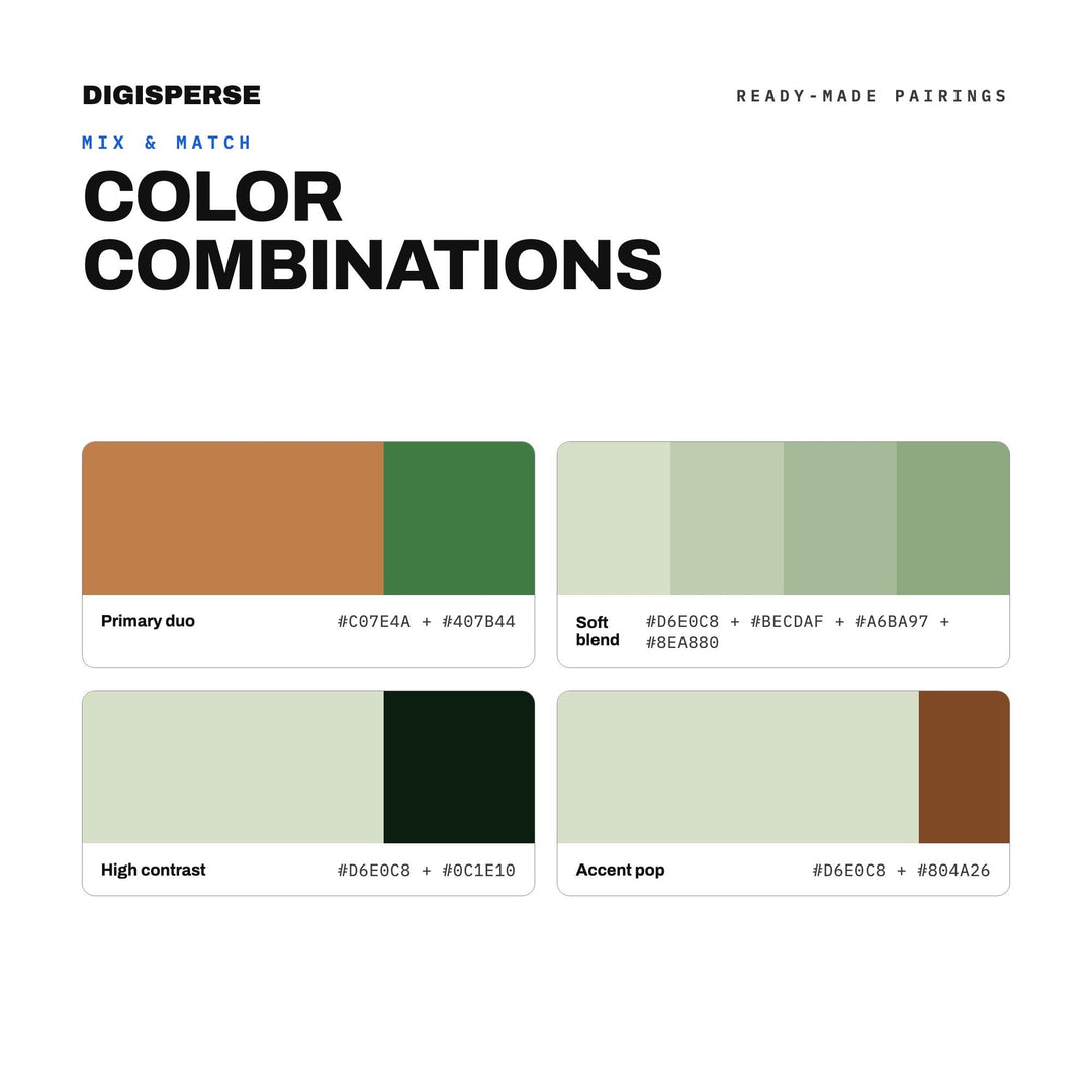 Old Growth Color Palette | 30 Forest, Earth Tones | Procreate, Adobe Swatches (Digital Download)
