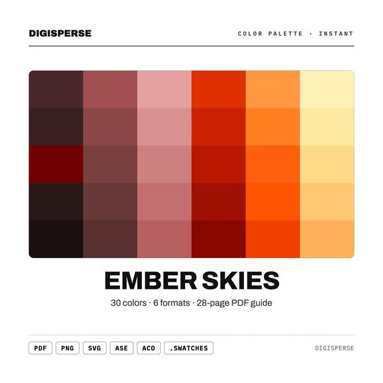 Ember Skies color palette — main preview