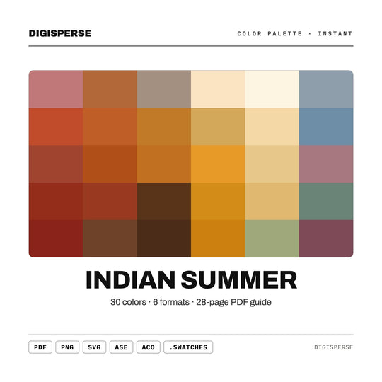 Indian Summer color palette — main preview