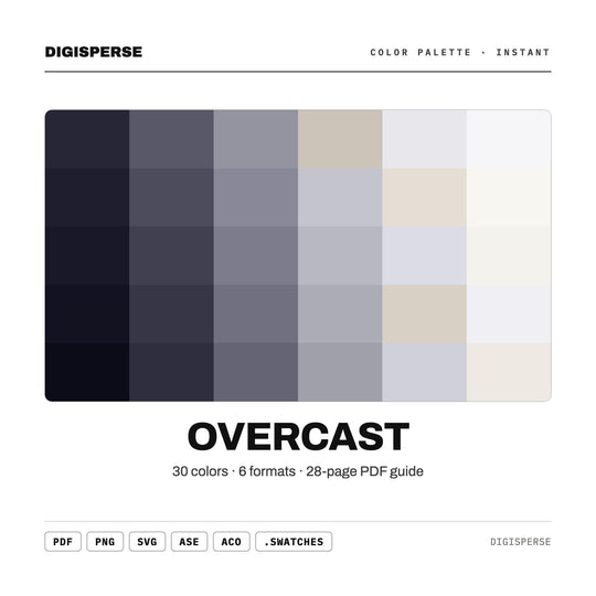 Overcast color palette — main preview