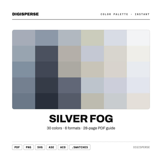 Silver Fog color palette — main preview