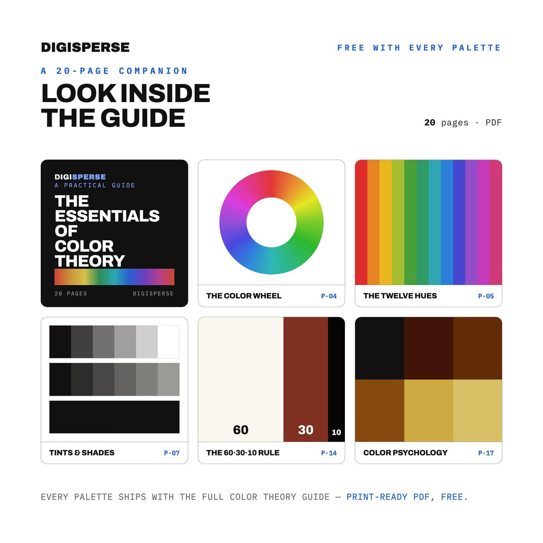 Deep Indigo Color Palette for Lettering Art and Elegant Stationery Branding, 30 Calligraphy Ink Hues, Procreate Swatches, Hex Codes