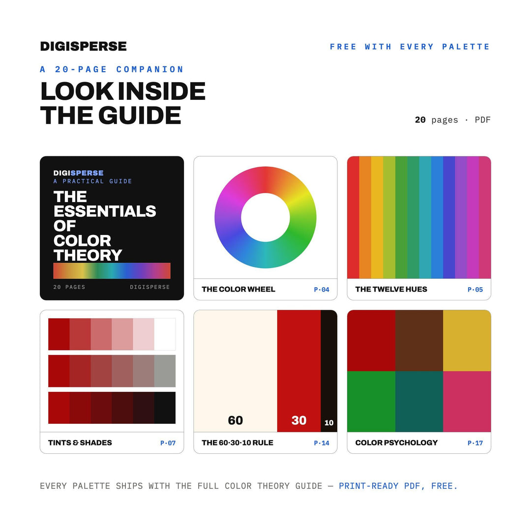 Folk Art Color Palette | 30 Colors | Hex RGB CMYK | Color Guide | Procreate Swatches + ASE | Digital Download
