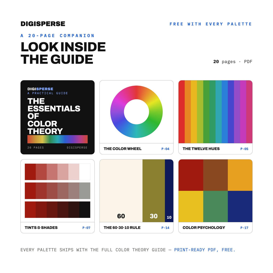 Indian Spice Market Color Palette | 30 Warm Tones, HEX, RGB, CMYK (Digital Download)