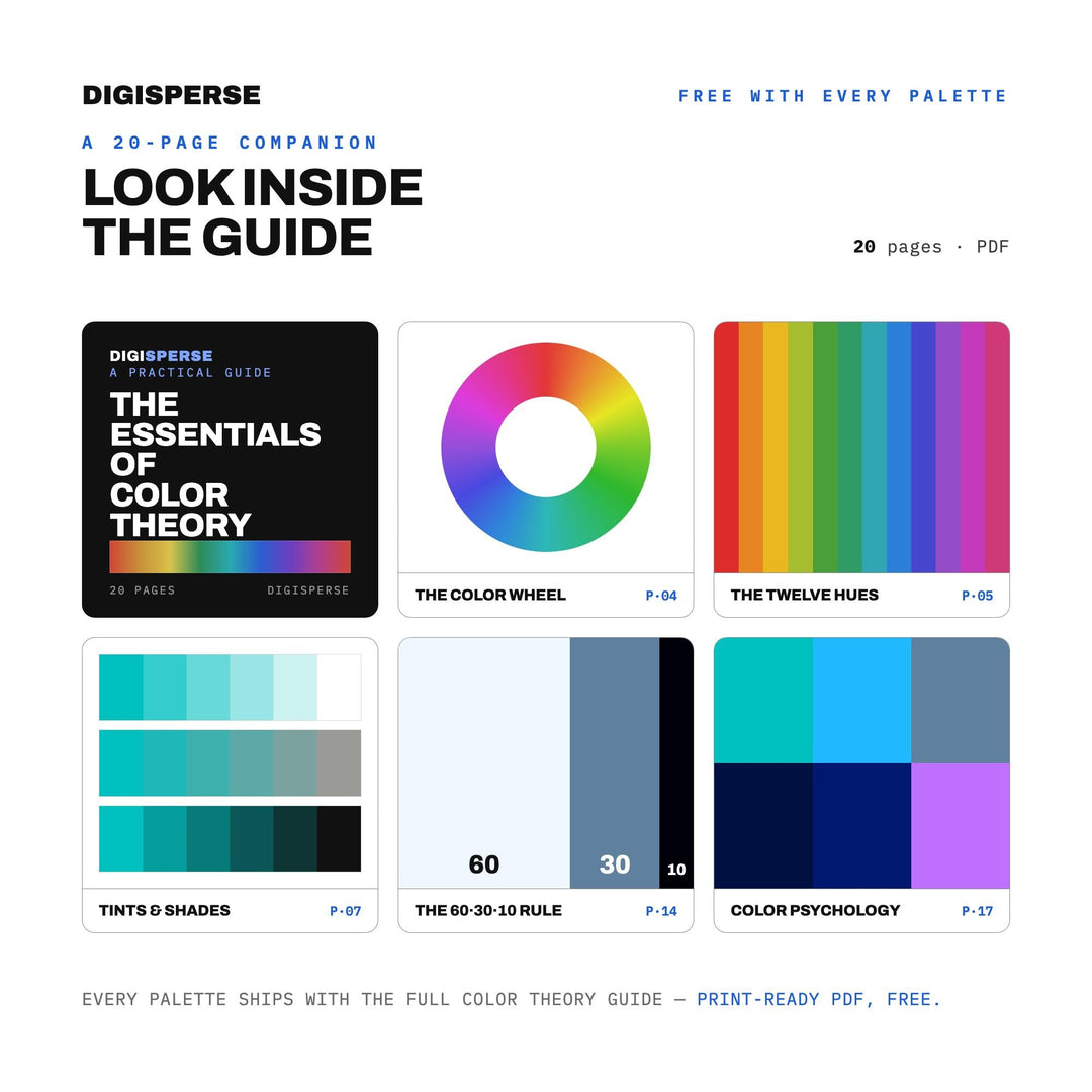 Quantum Computing Color Palette | 30 Hex RGB CMYK Colors (Digital Download)