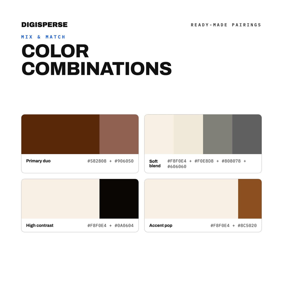 Dark Roast Color Palette | 30 Colors | Hex RGB CMYK | Color Guide | Procreate Swatches + ASE | Digital Download