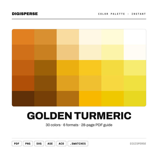 Golden Turmeric color palette — main preview