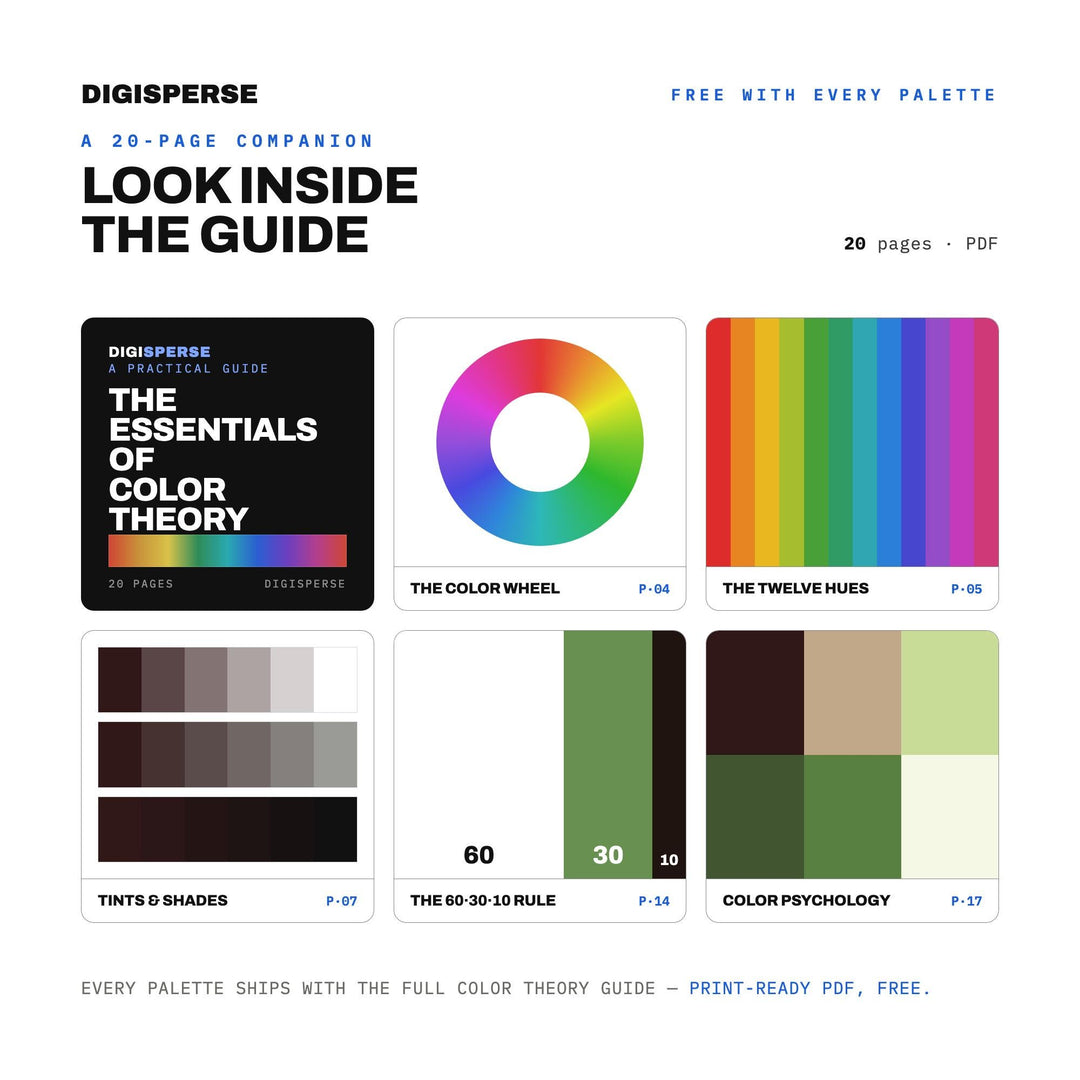 Matcha Ceremony Color Palette | 30 Rich Hues, HEX, RGB, CMYK (Digital Download)