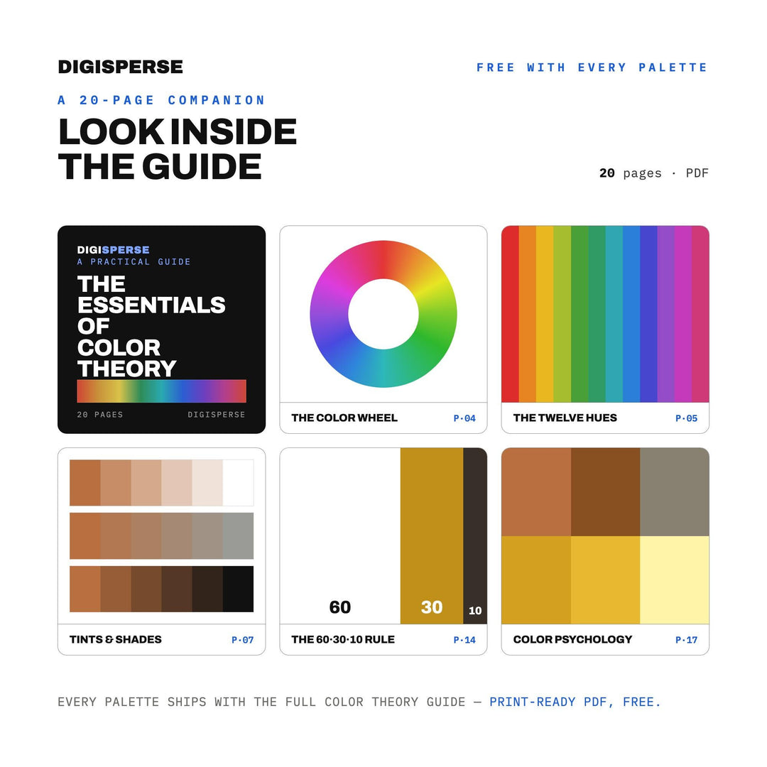 Gold Vein Color Palette | 30 Procreate Swatches, HEX, RGB, CMYK (Digital Download)