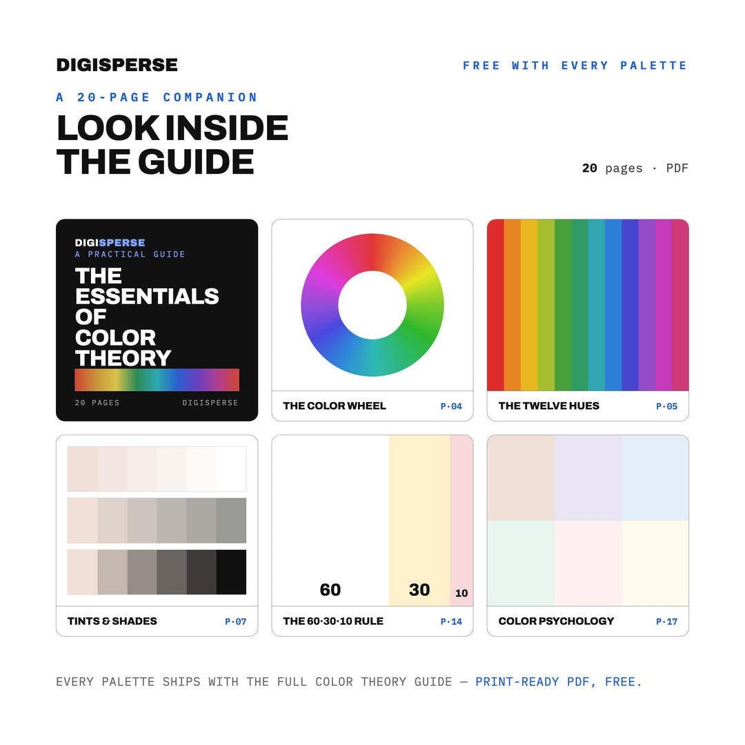 Mother Of Pearl Color Palette | 30 Hex RGB CMYK Colors (Digital Download)