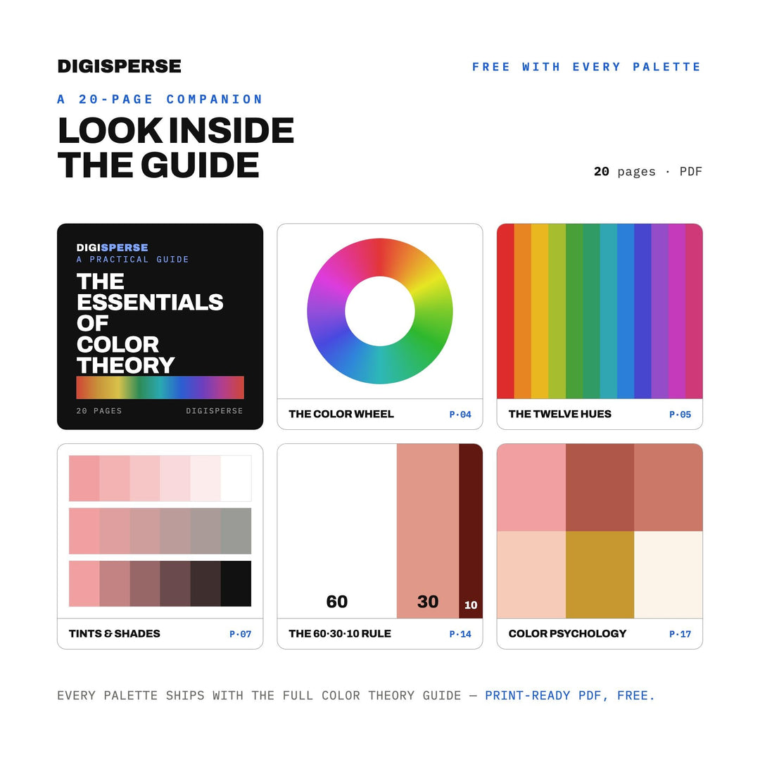 Rose Gold Color Palette | 30 Procreate Swatches, HEX, RGB, CMYK (Digital Download)