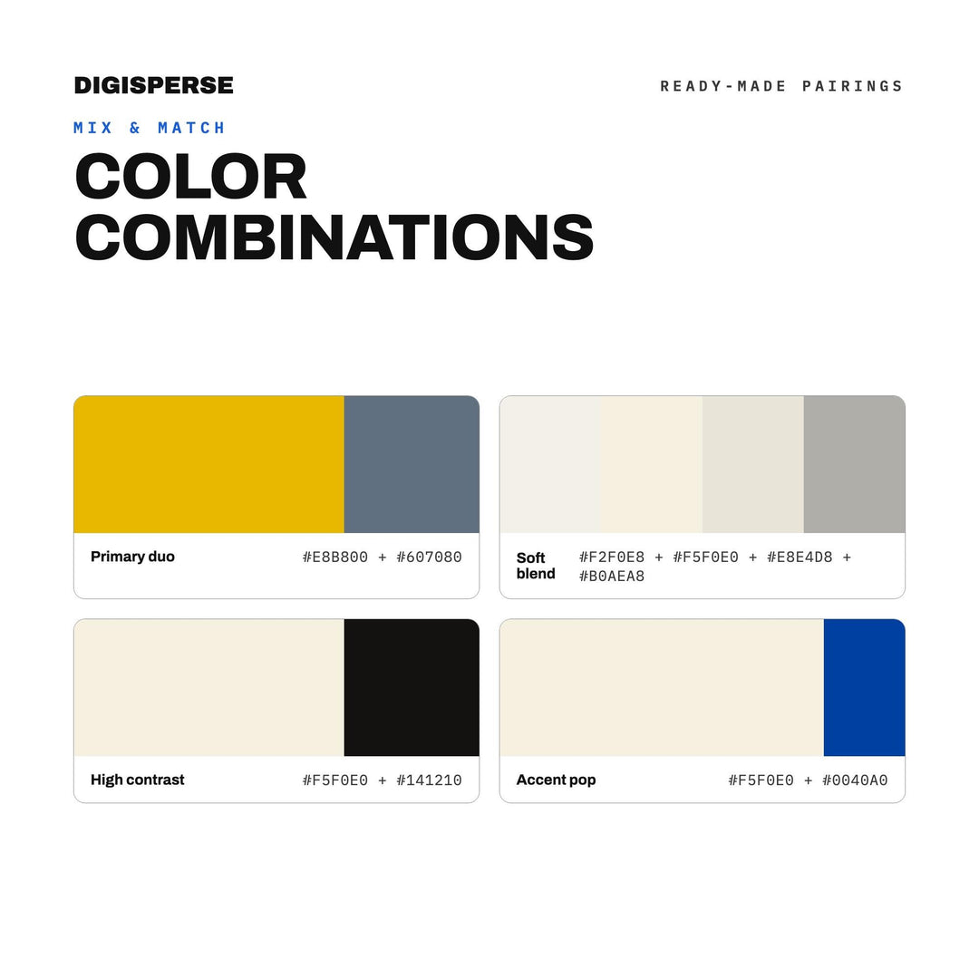 New York Concrete Color Palette | 30 Hex RGB CMYK Swatches (Digital Download)