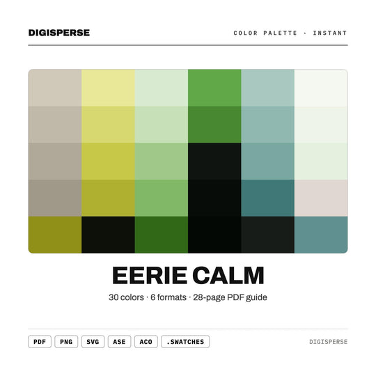Eerie Calm color palette — main preview
