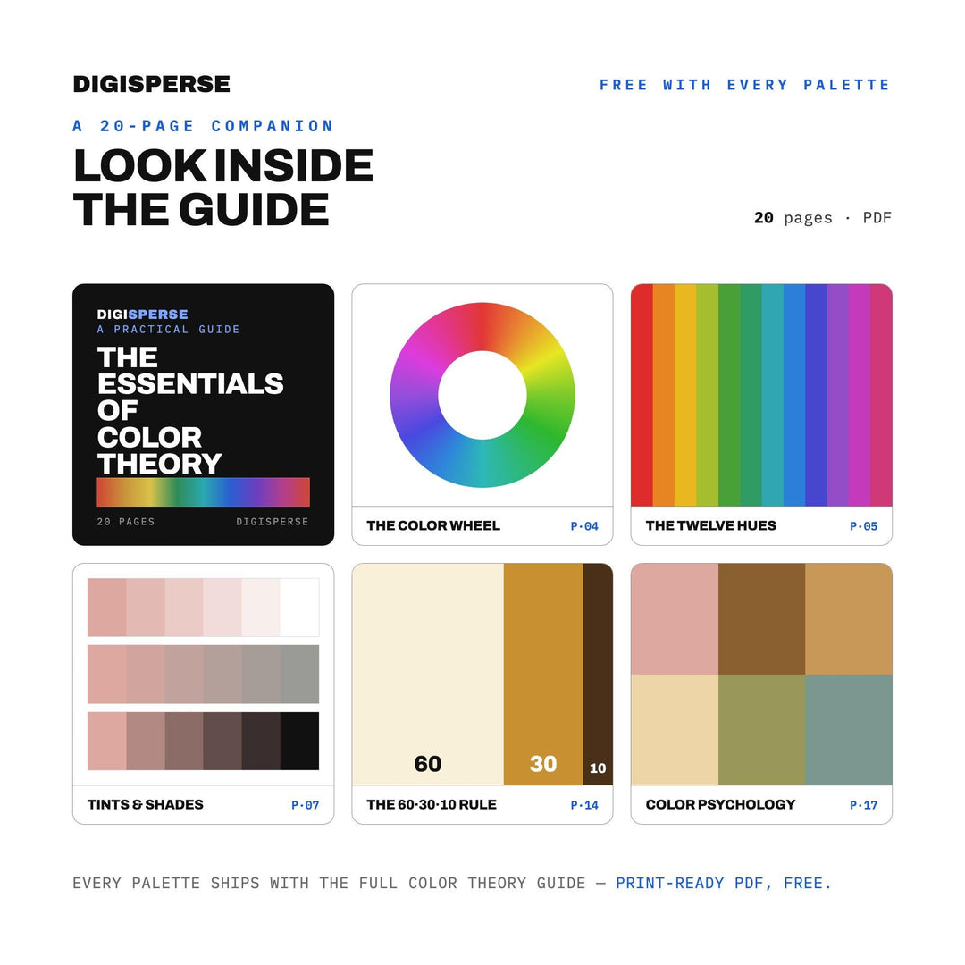 Nostalgic Color Palette | 30 Procreate Swatches, HEX, RGB, CMYK (Digital Download)