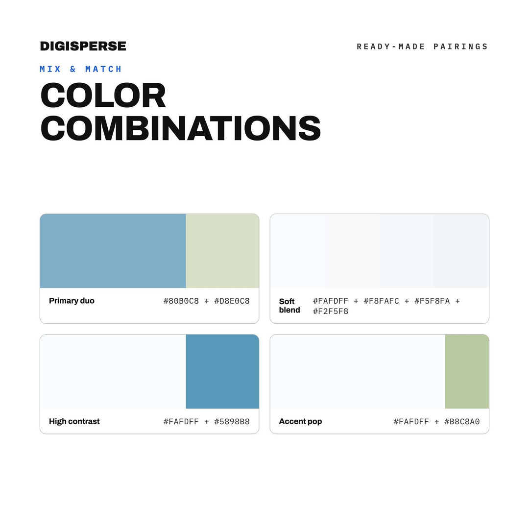 Soft Pastel Color Palette for Calm Wellness Art and Spa Zen Branding, 30 Serene Peaceful Hues, Procreate Swatches, Hex Codes
