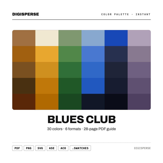Blues Club color palette — main preview