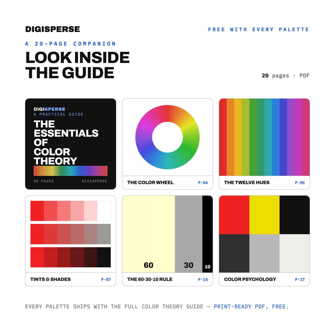 Punk Zine Color Palette | 30 DIY Colors, Procreate, ASE (Digital Download)