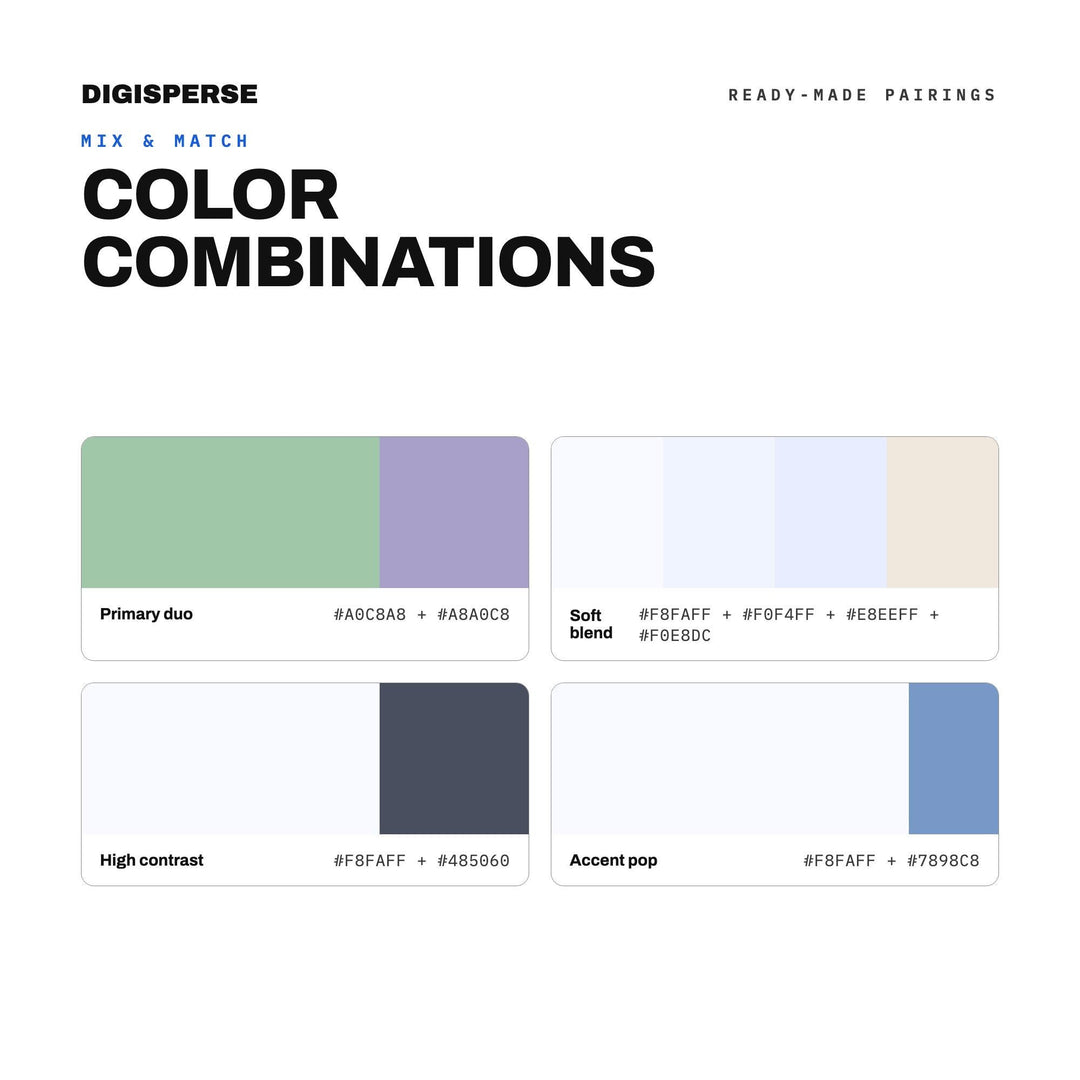 Ghost Light Color Palette | 30 Colors | Hex RGB CMYK | Color Guide | Procreate Swatches + ASE | Digital Download