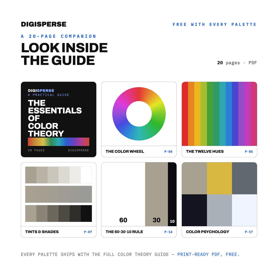 Lunar Cycle Color Palette | 30 Procreate Swatches, HEX, RGB, CMYK (Digital Download)