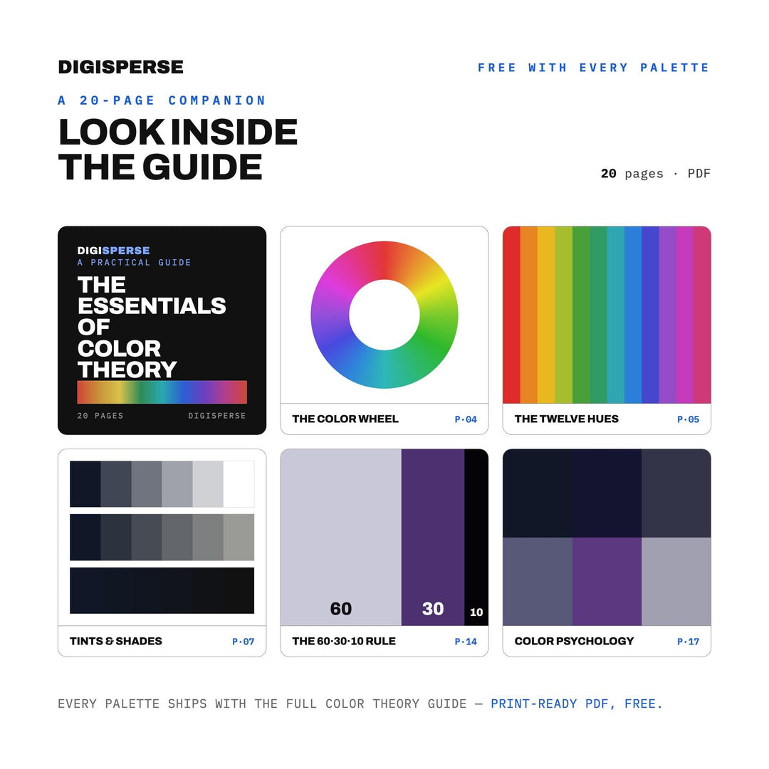 Shadow Realm Color Palette | 30 Colors | Hex RGB CMYK | Color Guide | Procreate Swatches + ASE | Digital Download