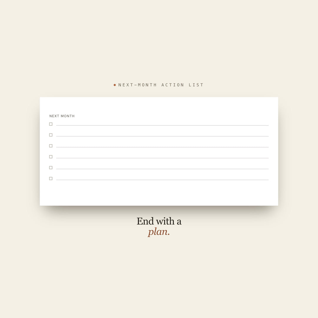 Monthly Review Planner Insert | Founder Planner | GoodNotes iPad PDF | Digital Download