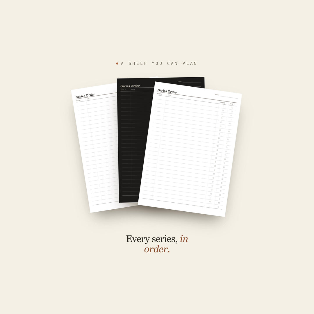 Series Order printable planner insert — preview image 17 of 20