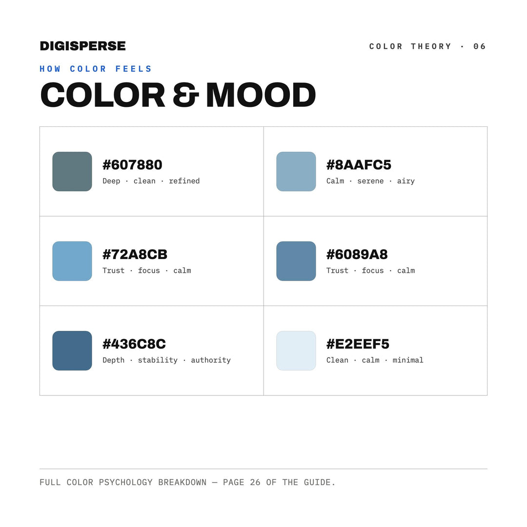 Ice Storm Color Palette | 30 Procreate Swatches, HEX, RGB, CMYK (Digital Download)