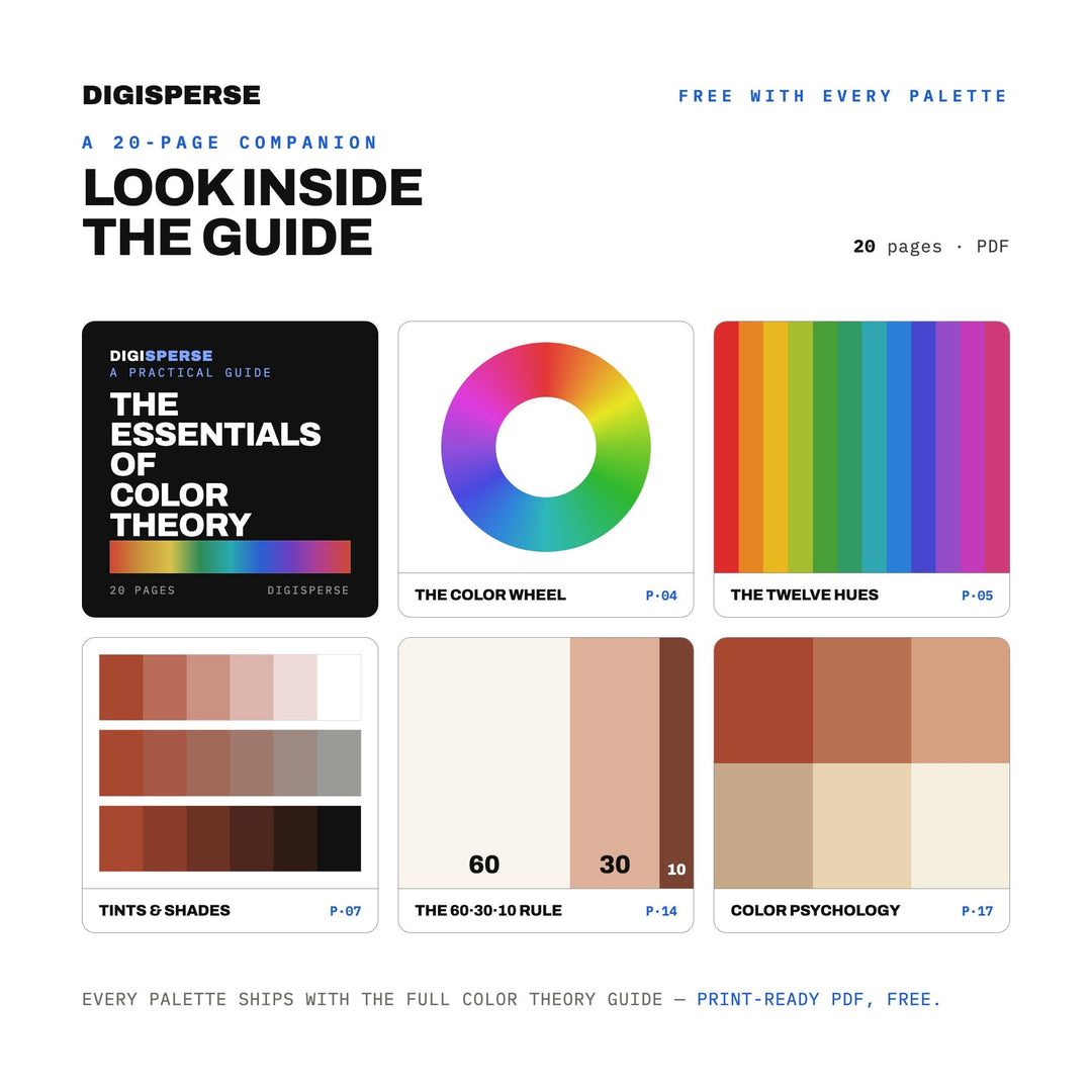 Linen Terracotta Color Palette | 30 Procreate Swatches, ASE (Digital Download)
