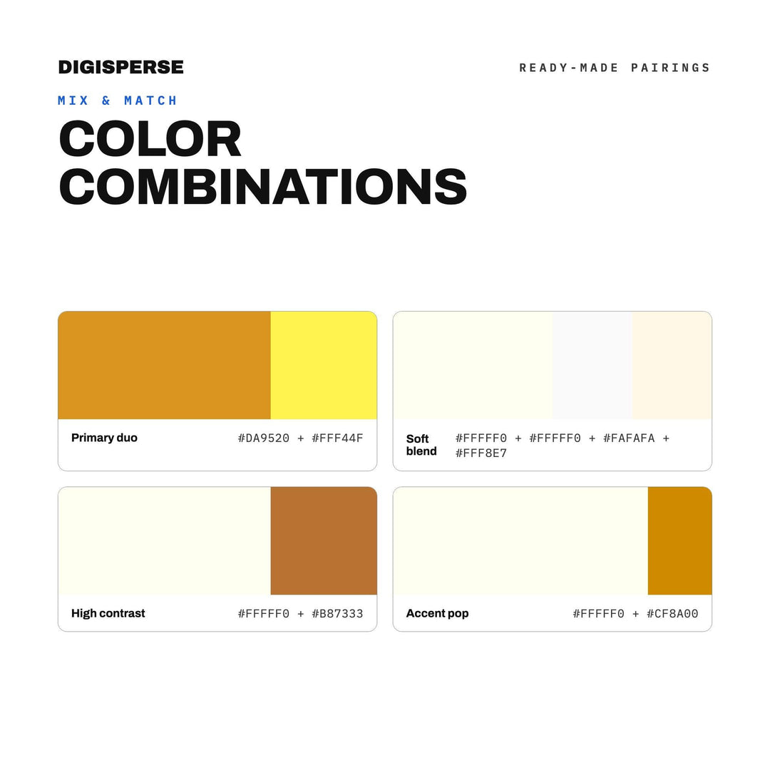 Radiant Gold Color Palette for 50th Anniversary Art and Celebration Branding, 30 Golden Wedding Hues, Procreate Swatches
