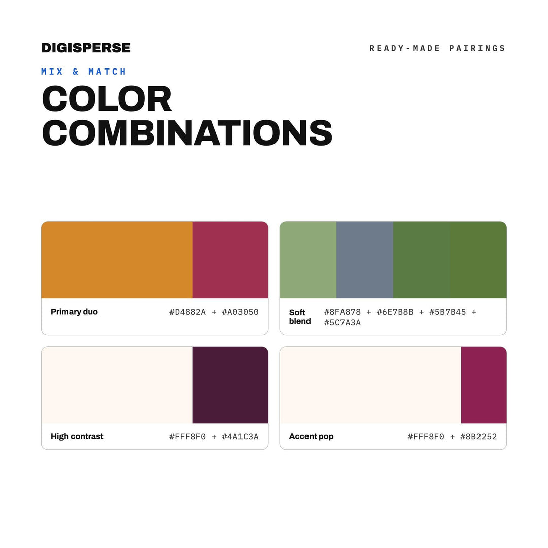 Warm Rustic Color Palette for Gourmet Food Art and Cozy Kitchen Branding, 30 Charcuterie Earthy Hues, Procreate Swatches