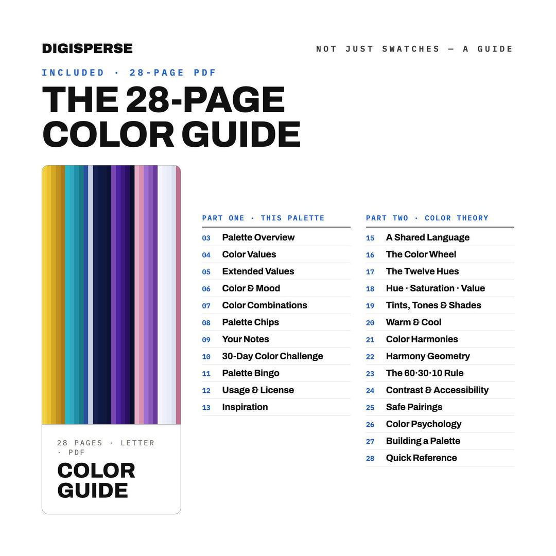 Deep Cosmic Color Palette for Zodiac Star Art and Celestial Branding, 30 Night Chart Hues, Procreate Swatches