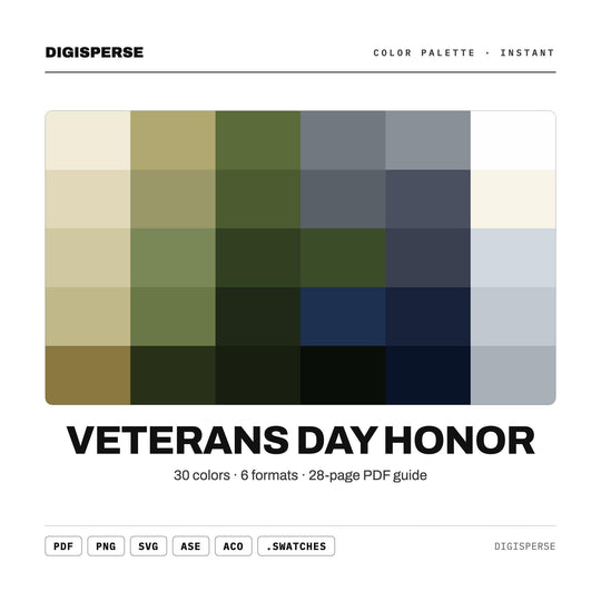 Veterans Day Honor color palette — main preview