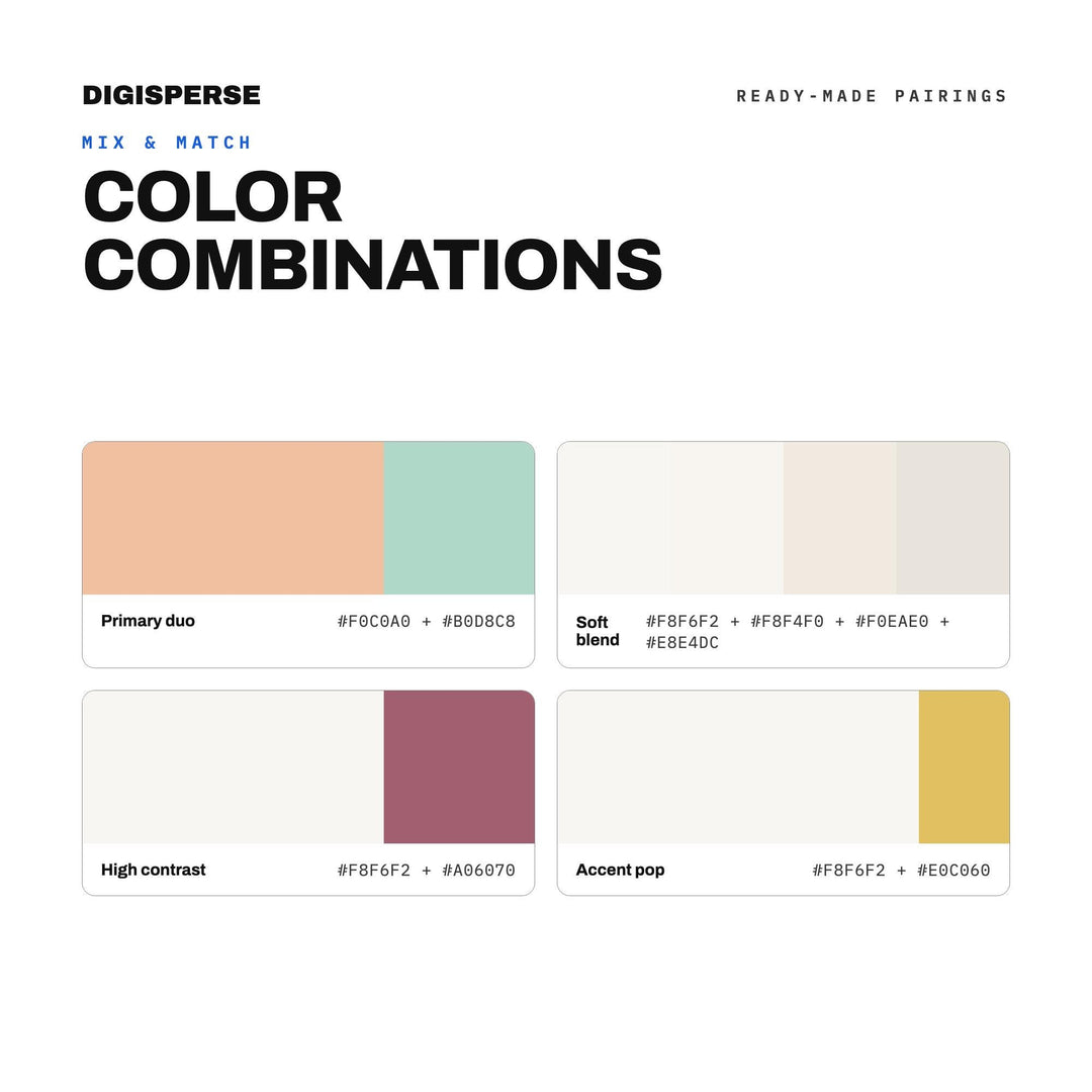 Bridal Shower Color Palette | 30 Colors | Hex RGB CMYK | Procreate Swatches + ASE | Digital Download
