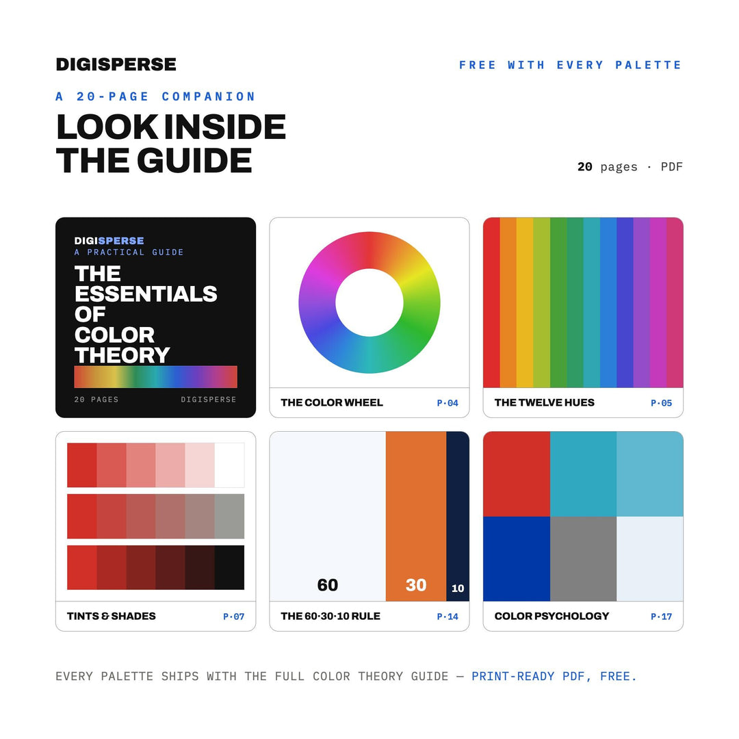 Blueprint Technical Color Palette | 30 Colors | Hex RGB CMYK | Procreate Swatches + ASE | Digital Download