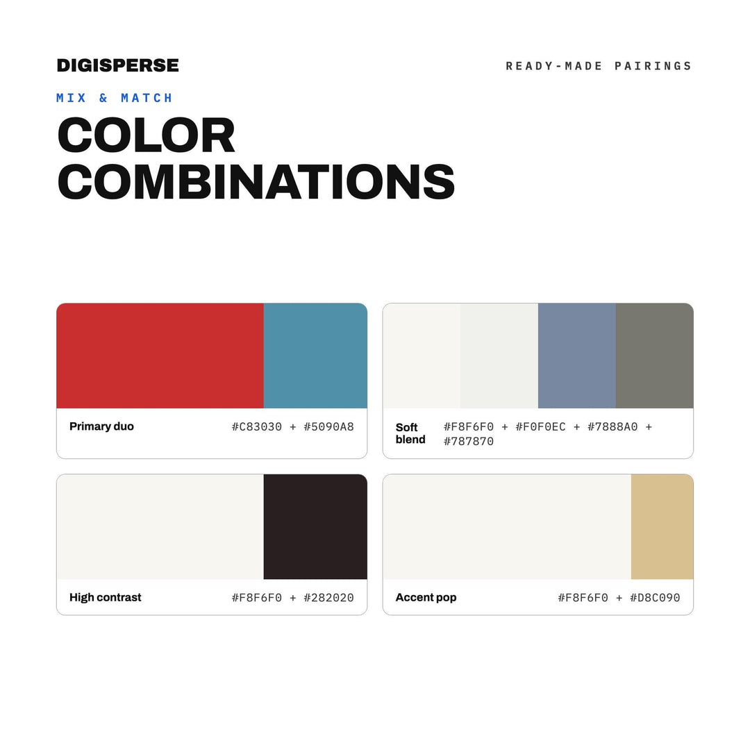 Low Tide Afternoon Color Palette | 30 Colors | Hex RGB CMYK | Procreate Swatches + ASE | Digital Download
