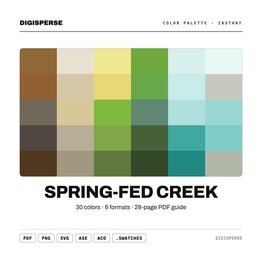 Spring-Fed Creek color palette — main preview