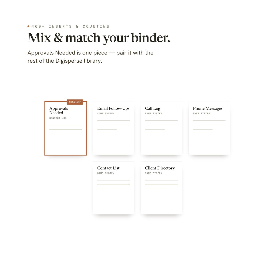 Approvals Needed printable planner insert — preview image 12 of 20