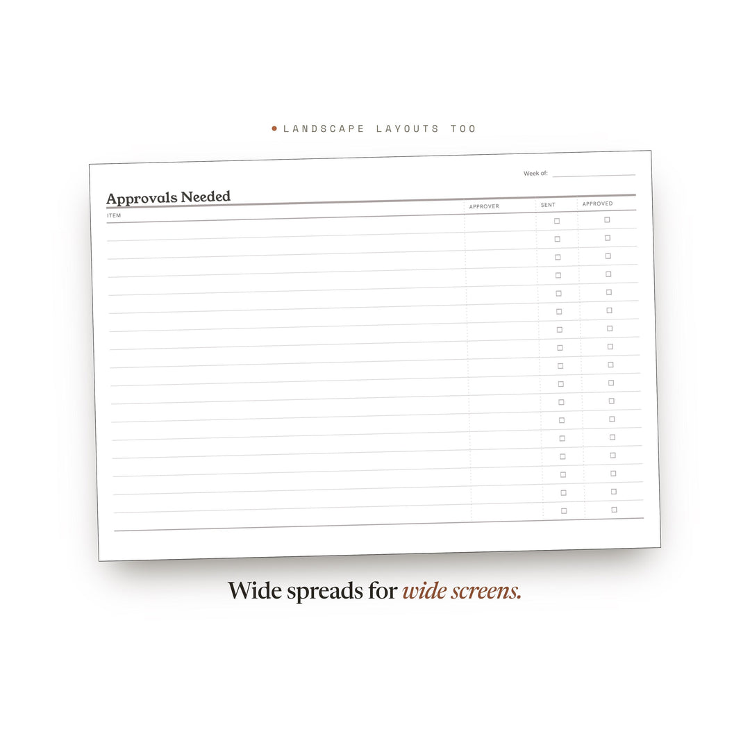 Approvals Needed printable planner insert — preview image 15 of 20