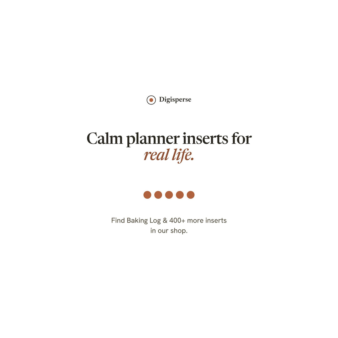 Baking Log printable planner insert — preview image 20 of 20