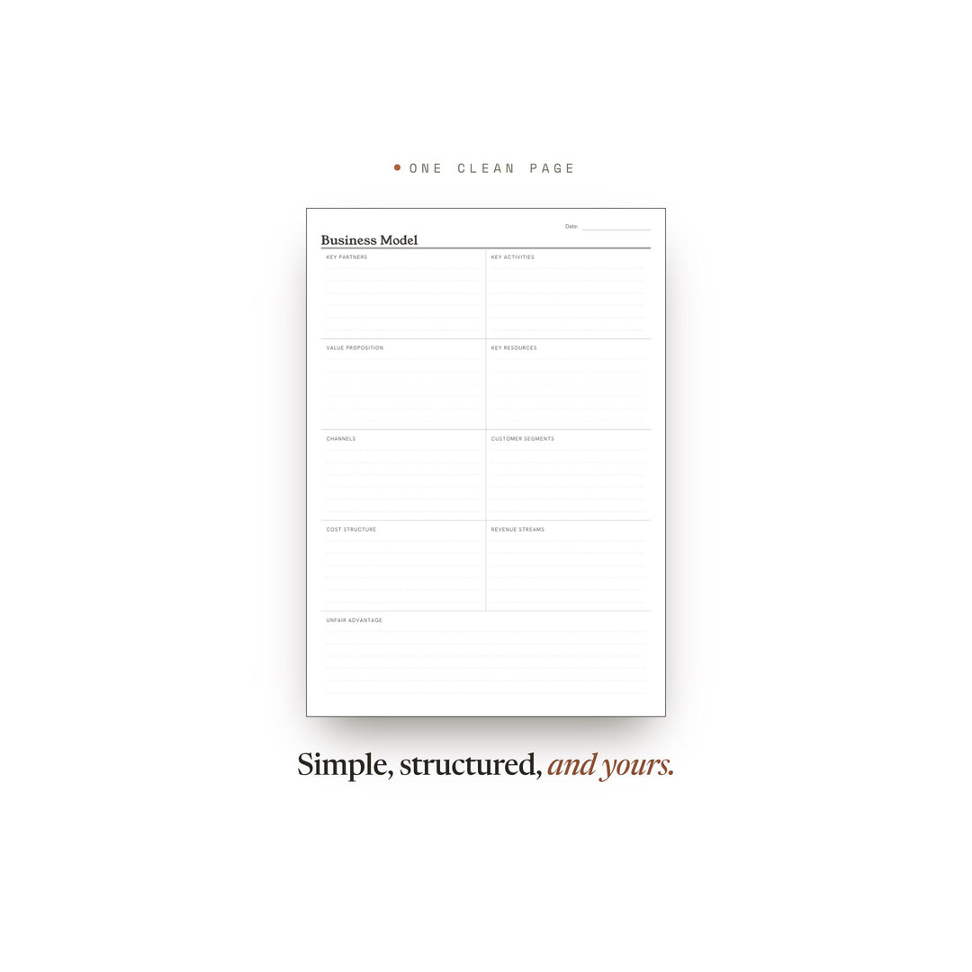 Business Model printable planner insert — preview image 2 of 20
