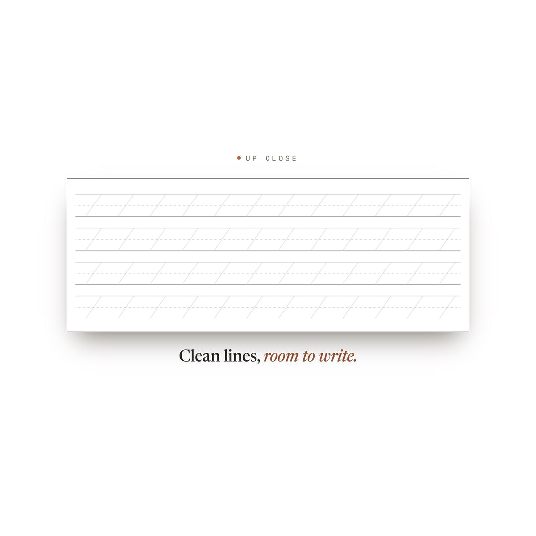 Calligraphy Slant Planner Insert | Lined Paper | GoodNotes iPad PDF | Digital Download