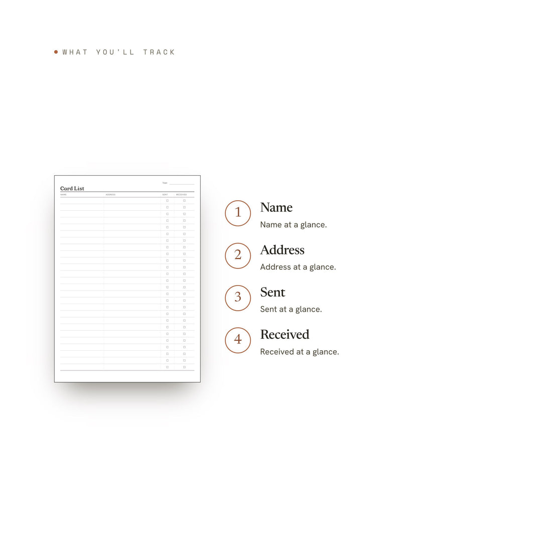 Card List printable planner insert — preview image 8 of 20