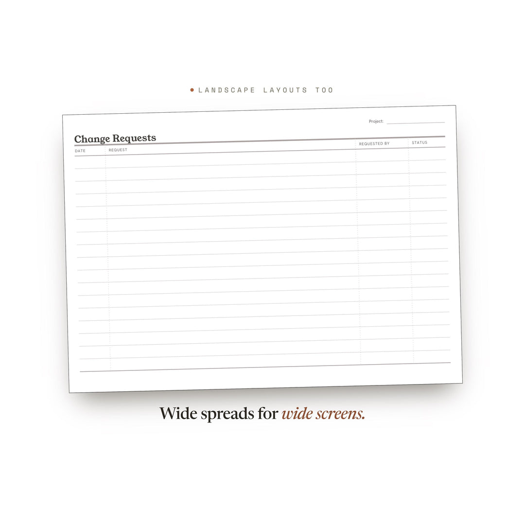 Change Requests printable planner insert — preview image 15 of 20