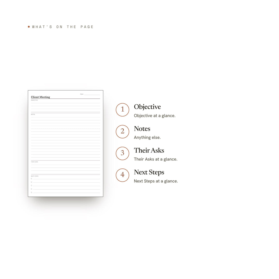 Client Meeting printable planner insert — preview image 8 of 20