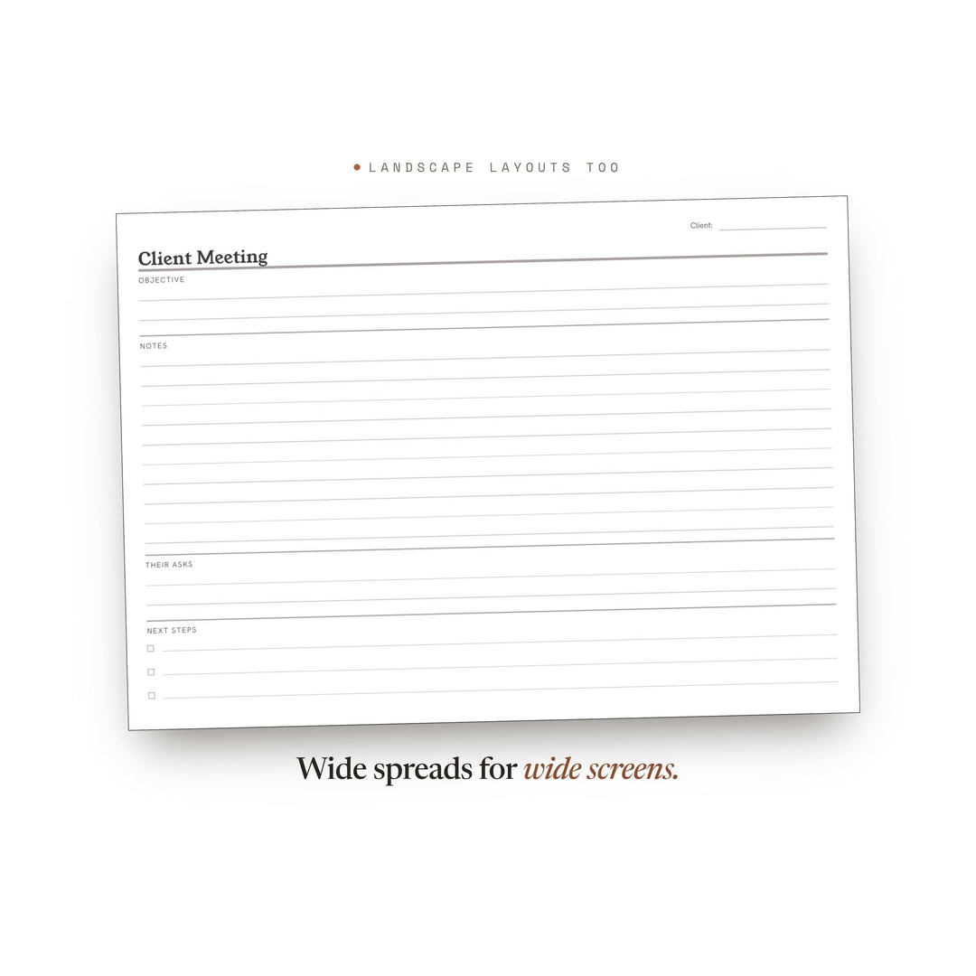 Client Meeting printable planner insert — preview image 15 of 20