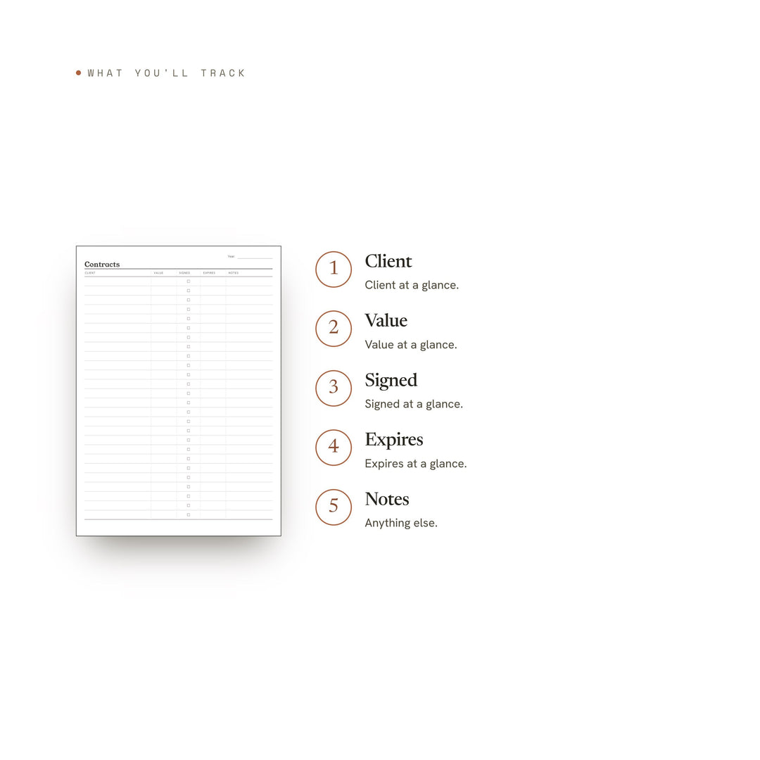 Contracts printable planner insert — preview image 8 of 20