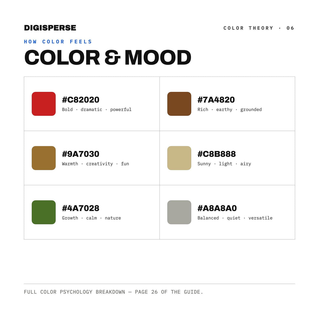 Forest Mushroom Log Color Palette | 30 Earthy Tones (Digital Download)
