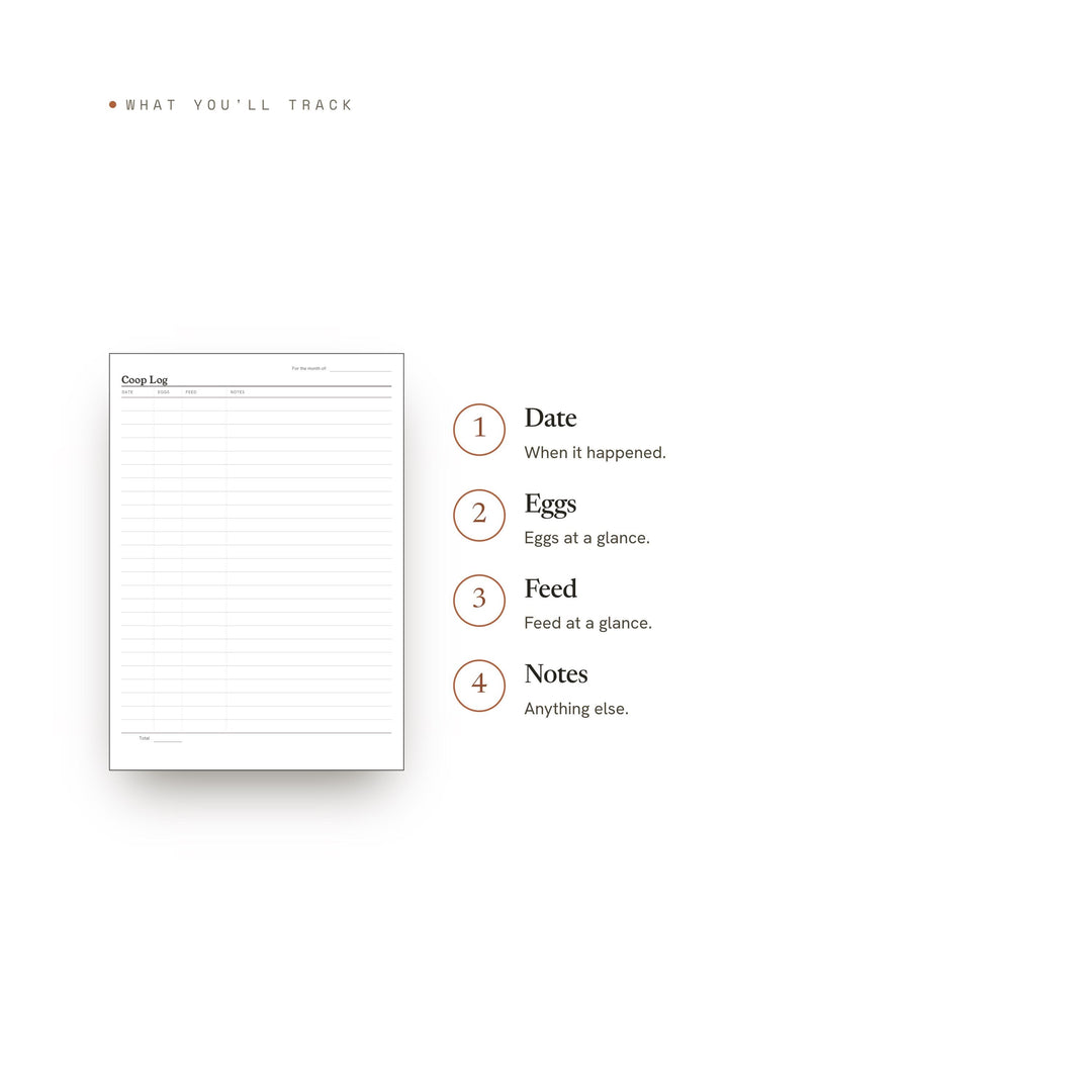 Coop Log printable planner insert — preview image 8 of 20