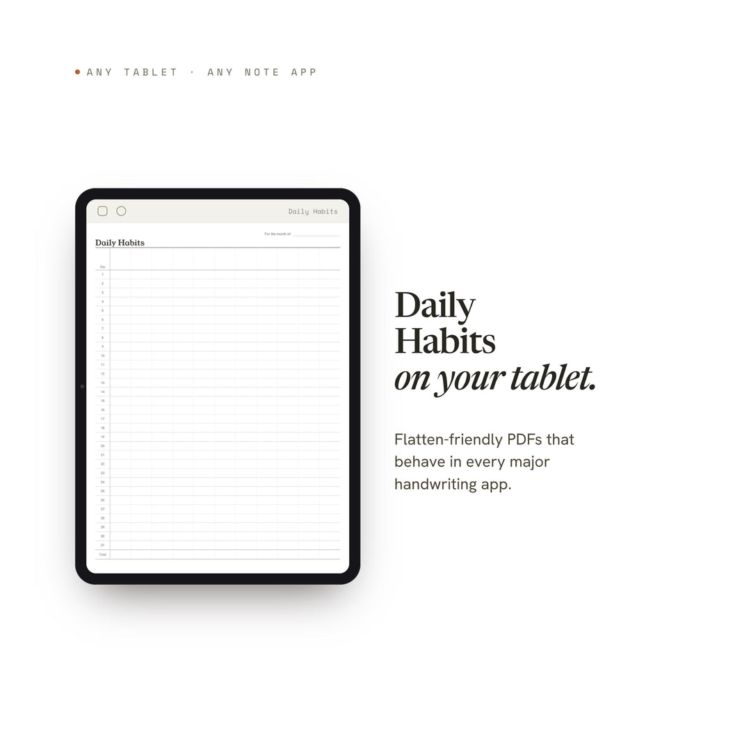 Daily Habits printable planner insert — preview image 6 of 20