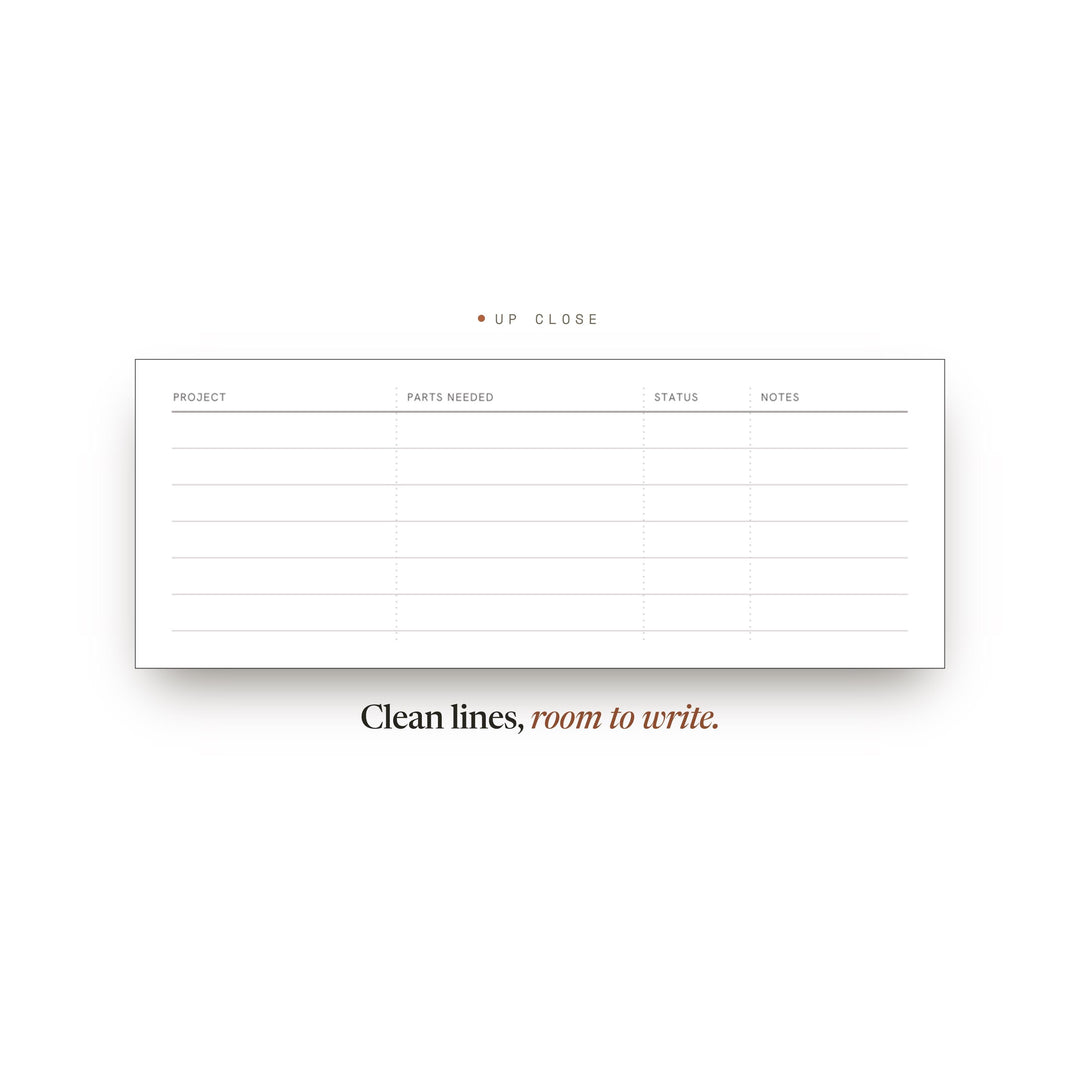 Project Tracker Printable | Electronics Bench Build Log | GoodNotes + iPad PDF | Instant Download